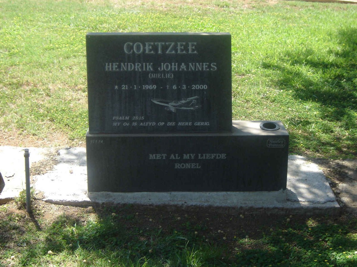 COETZEE Hendrik Johannes 1969-2000