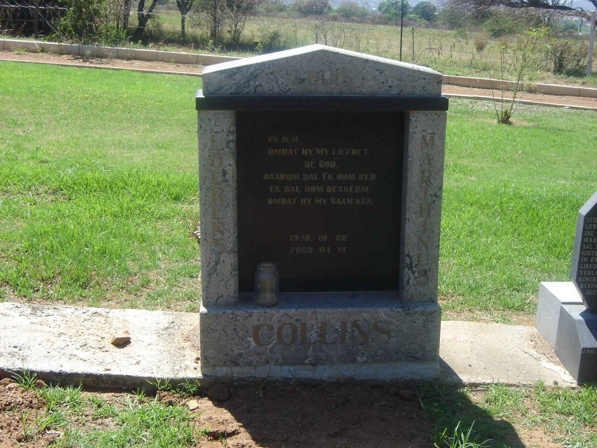 COLLINS Louis Lourens Marthinus 1978-2000