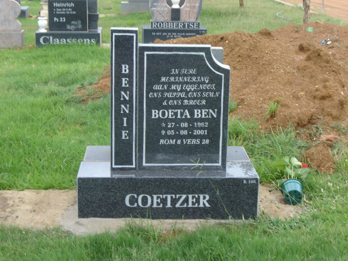 COETZER Bennie 1962-2001