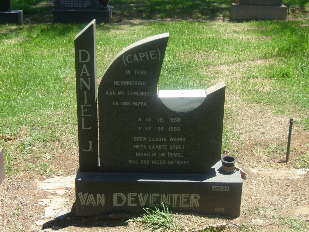 DEVENTER Daniël J., van 1958-1993