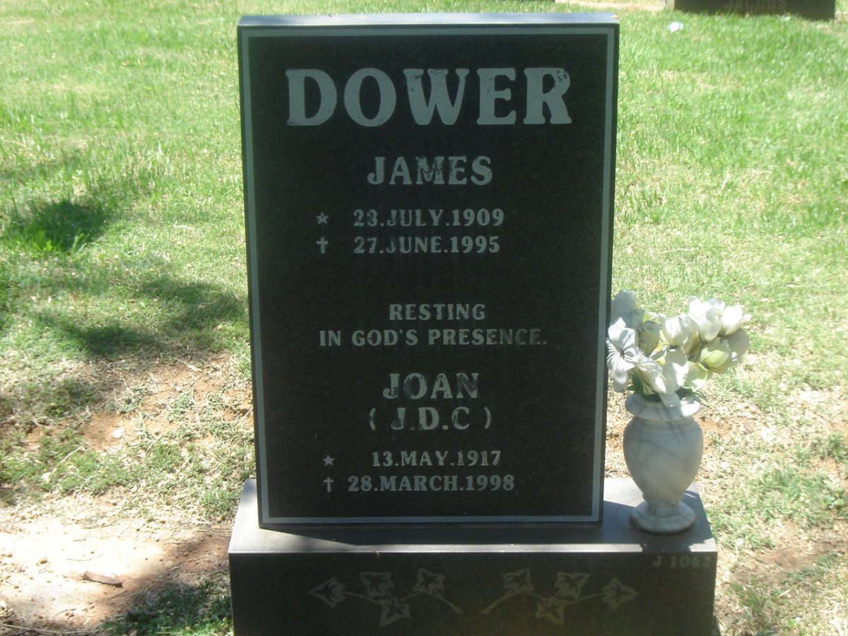 DOWER James 1909-1995 &amp; J.D.C. 1917-1998