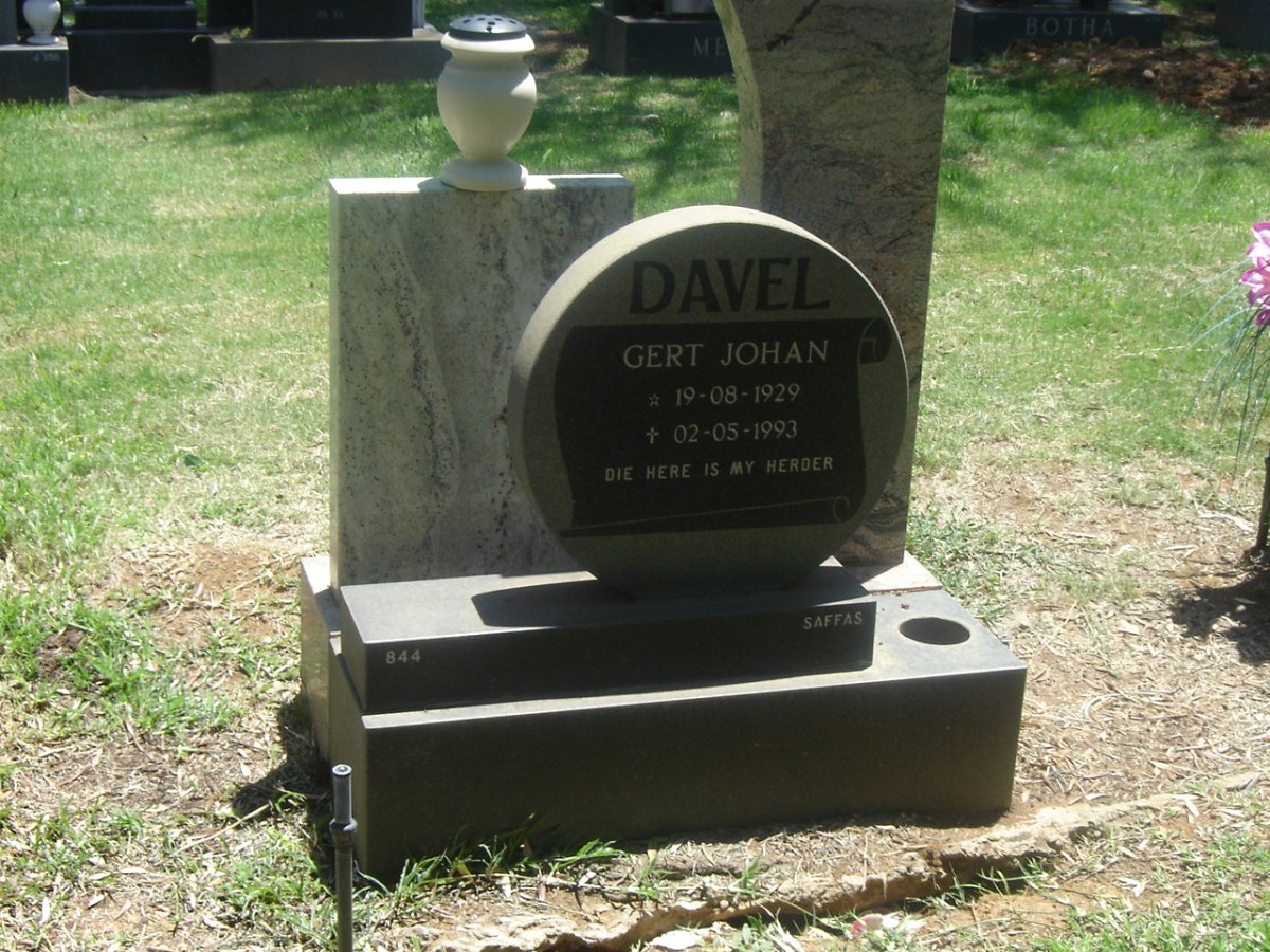 DAVEL Gert Johan 1929-1993
