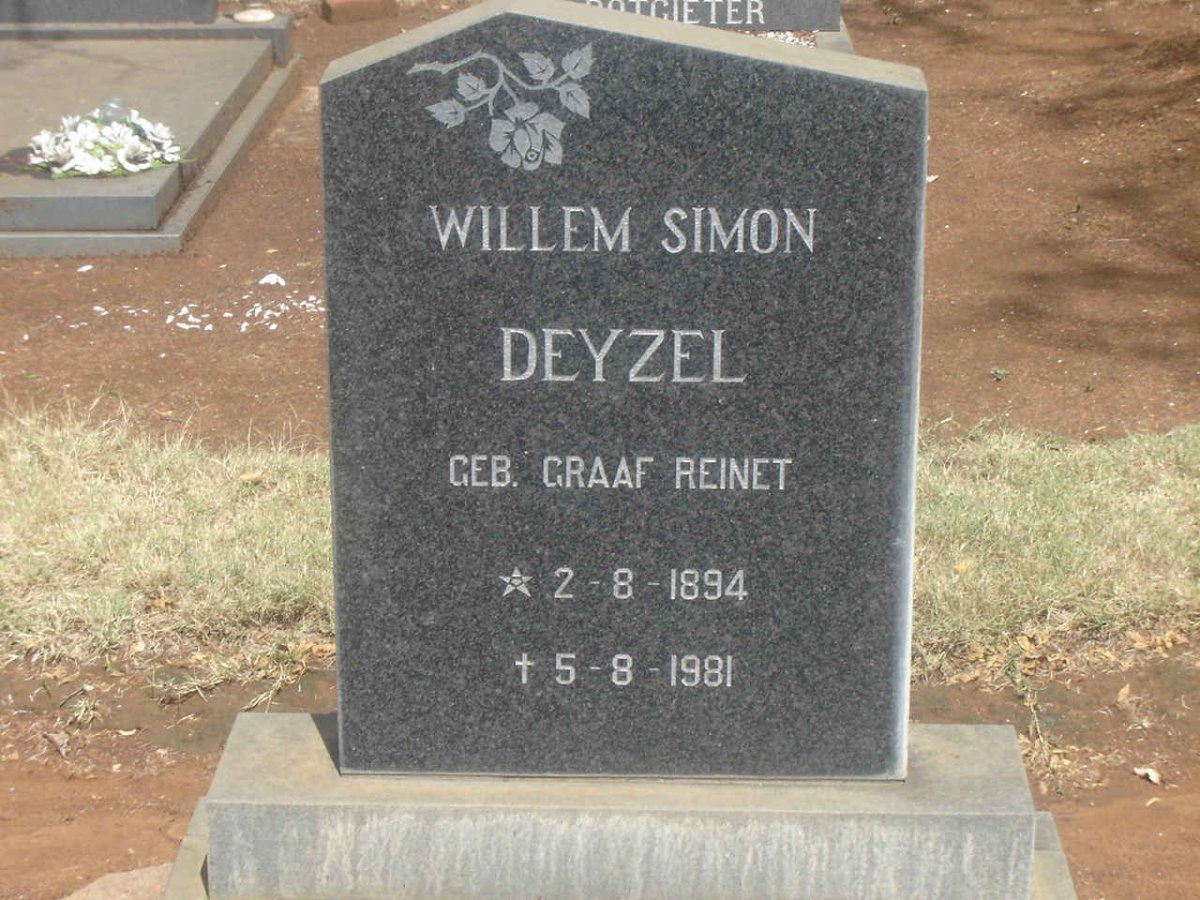 DEYZEL Willem Simon 1894-1981