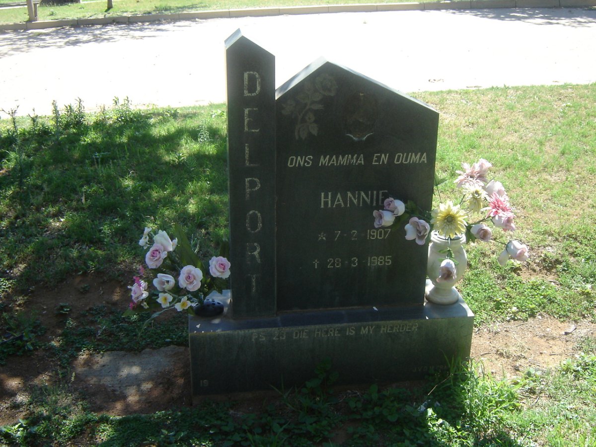 DELPORT Hannie 1907-1985