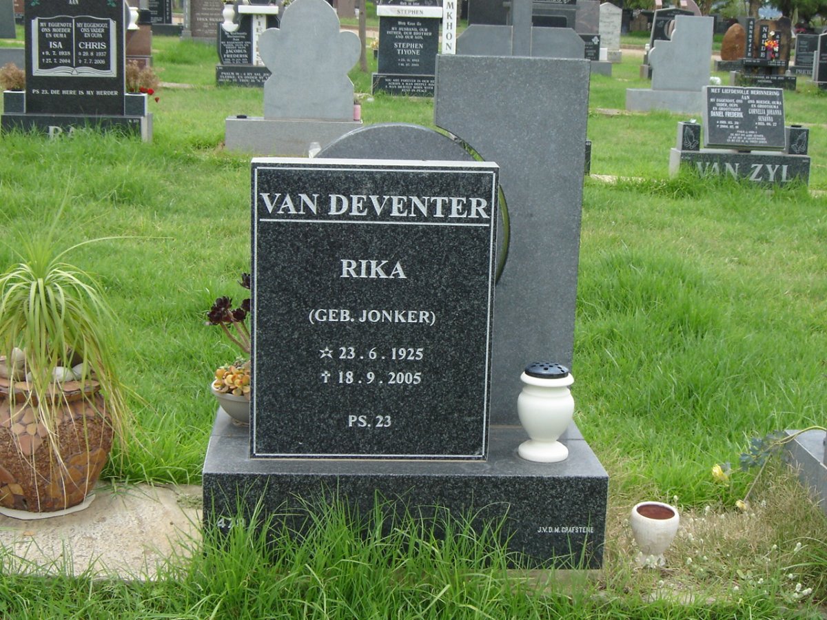 DEVENTER Rika, van nee Jonker 1925-2005