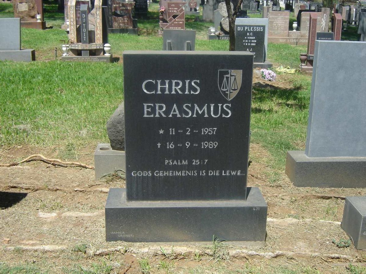 ERASMUS Chris 1957-1989