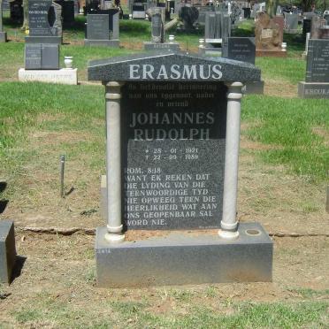 ERASMUS Johannes Rudolph 1921-1989