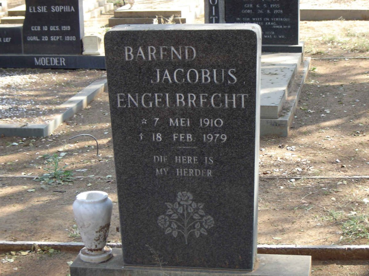 ENGELBRECHT Barend Jacobus.