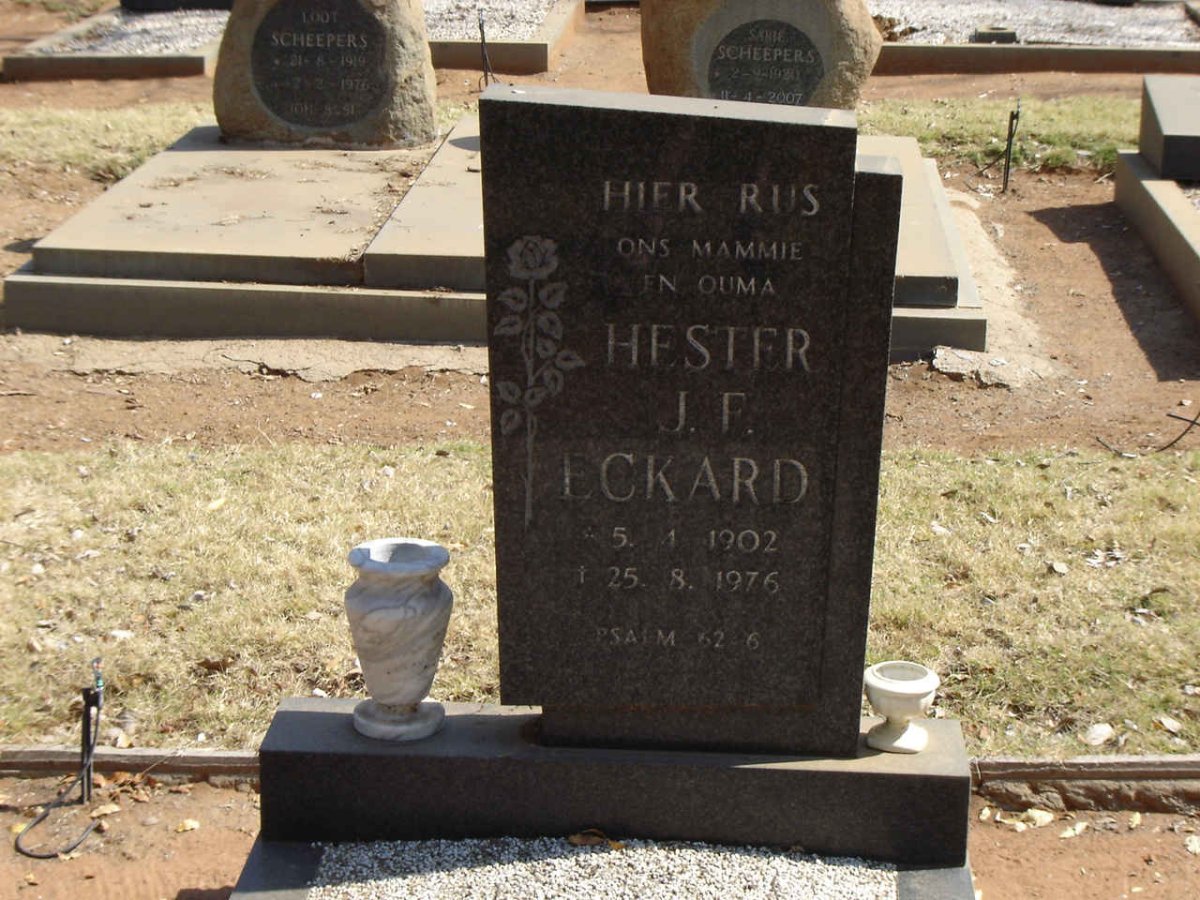 ECKARD Hester J E.
