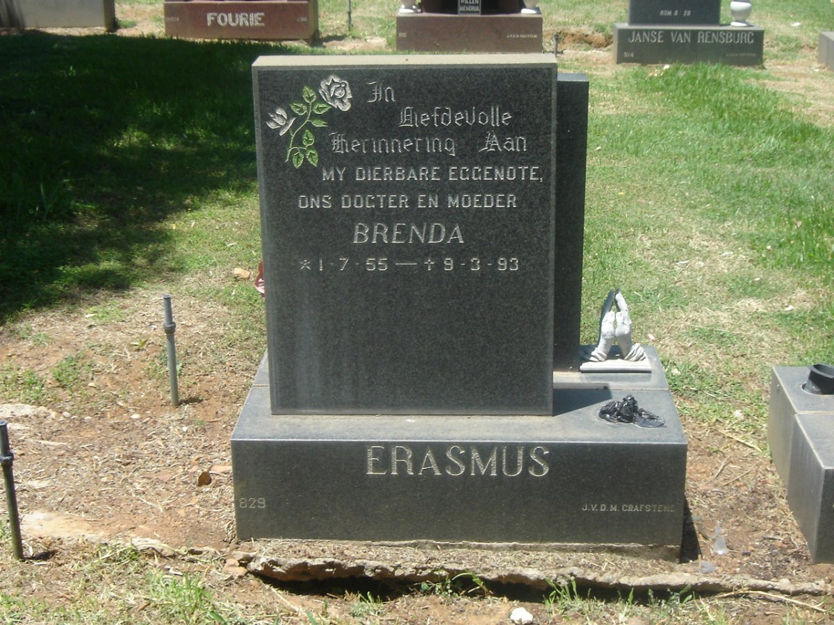 ERASMUS Brenda 1955-1993