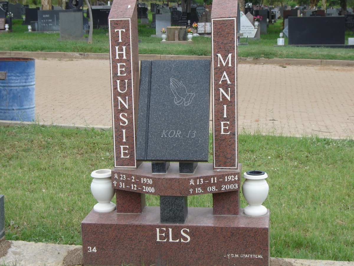 ELS Theunsie 1930-2000 :: ELS Manie 1924-2003