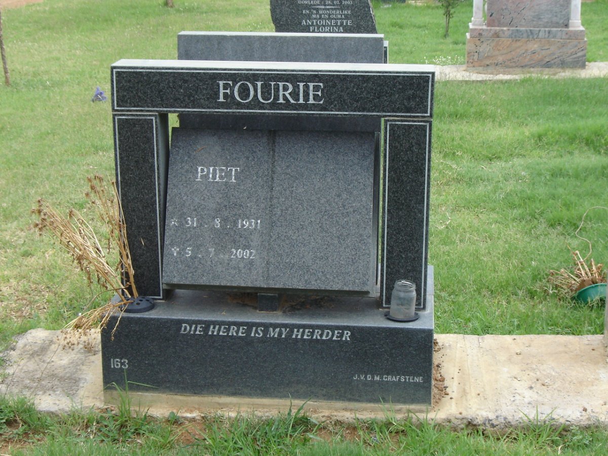 FOURIE Piet 1931-2002