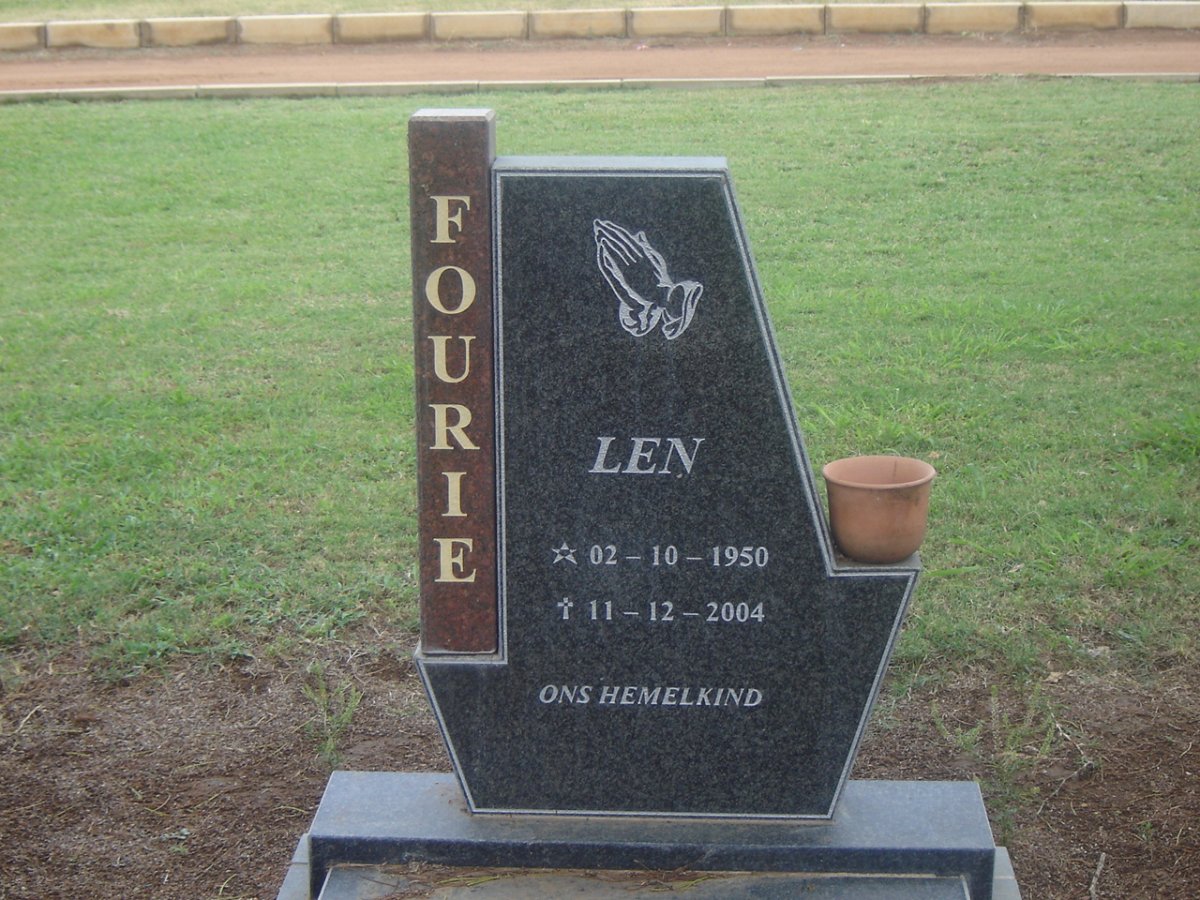 FOURIE Len 1950-2004