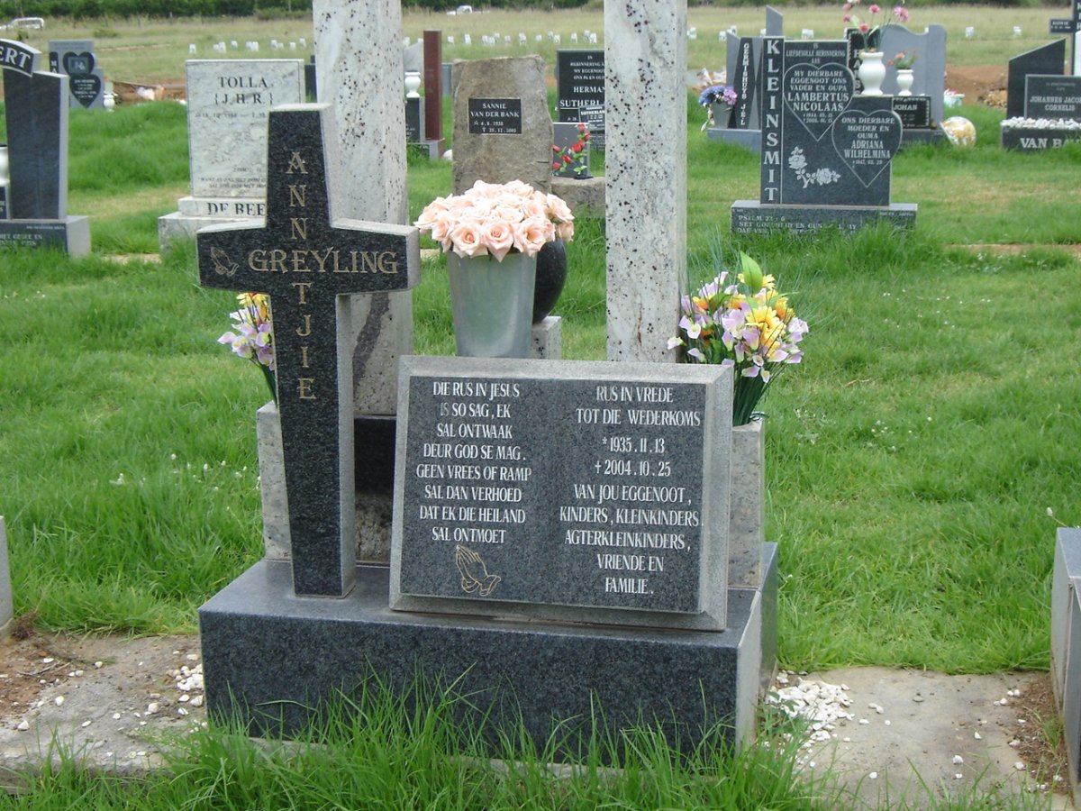 GREYLING Annetjie 1935-2004