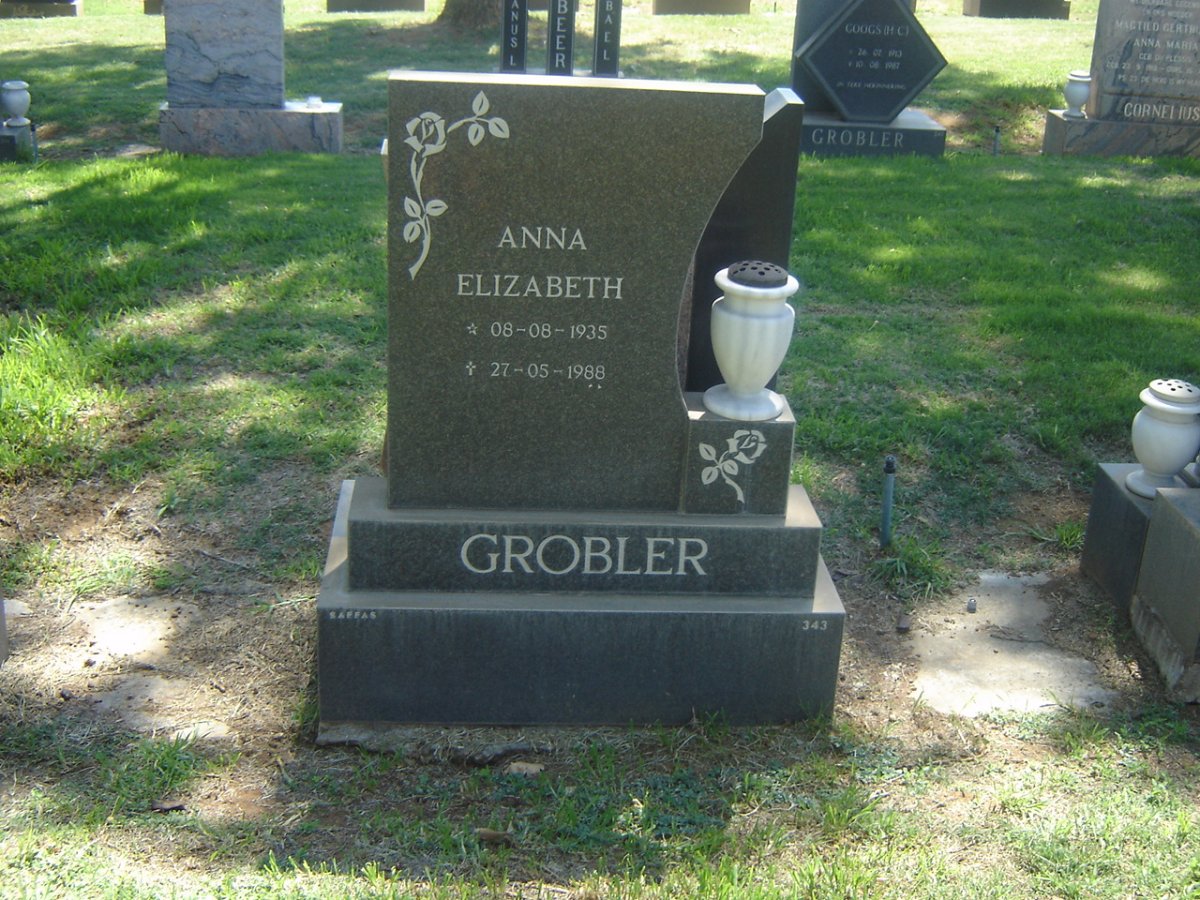 GROBLER Anna Elizabeth 1935-1988