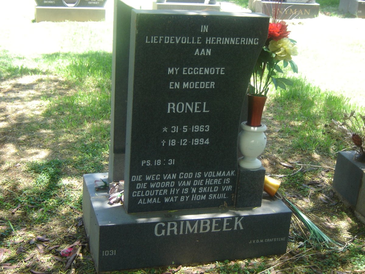 GRIMBEEK Ronel 1963-1994