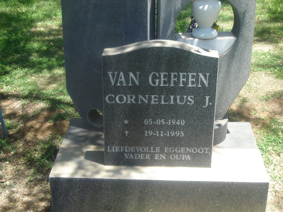 GEFFEN Cornelius J., van 1940-1995