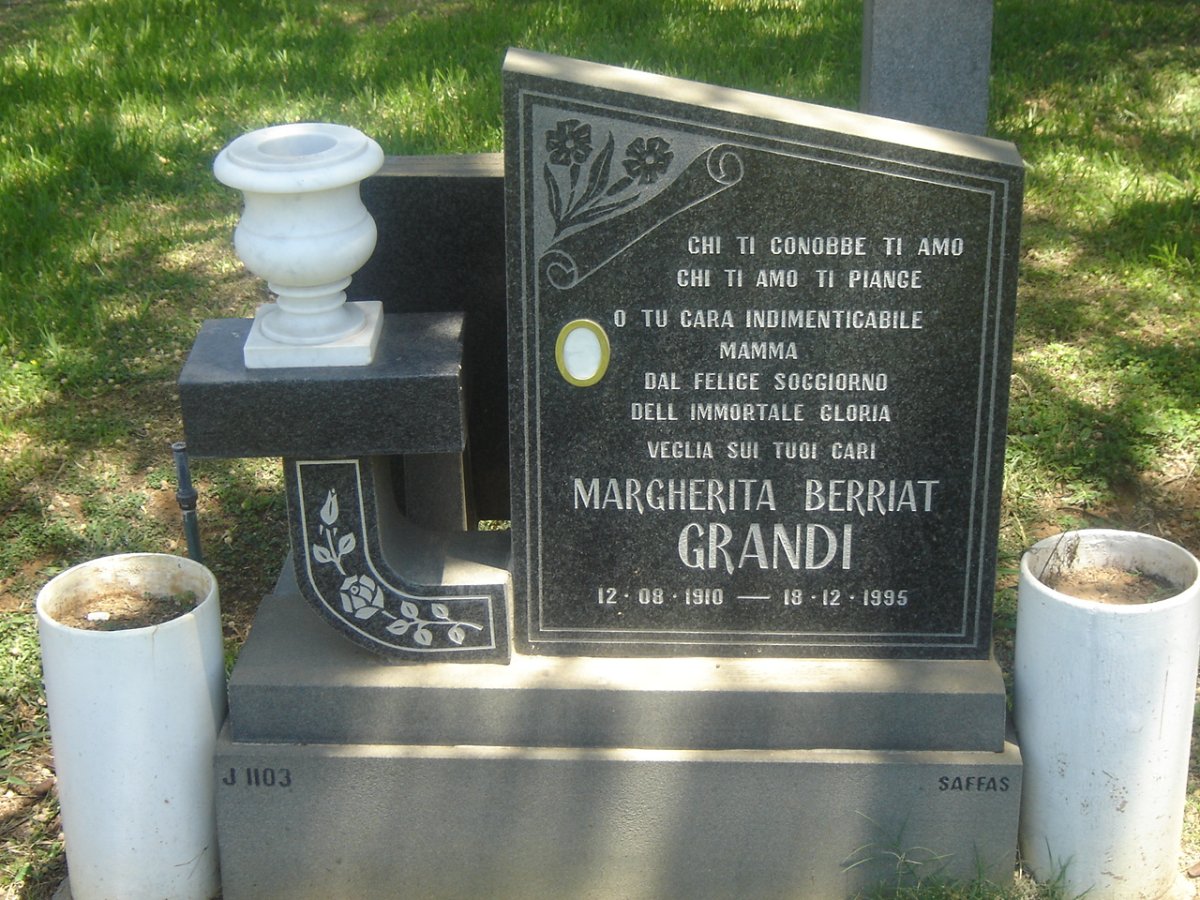 GRANDI  Margherita Berriat 1910-1995