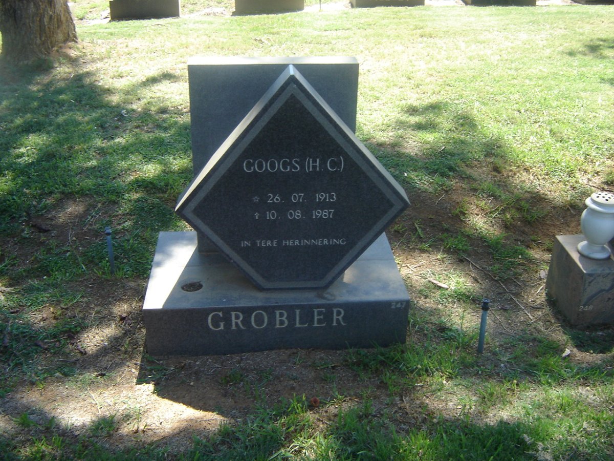 GROBLER H.C. 1913-1987