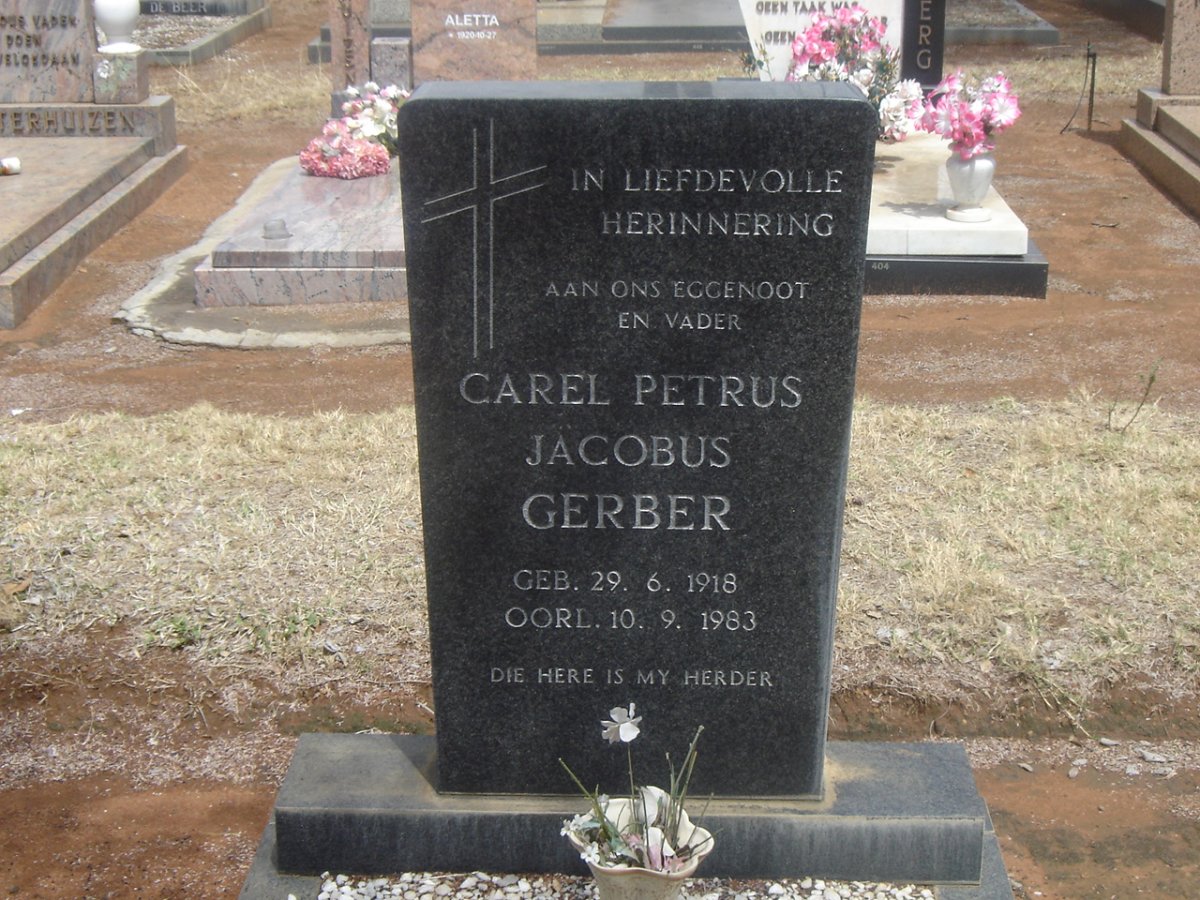 GERBER Carel Petrus Jacobus 1918-1983