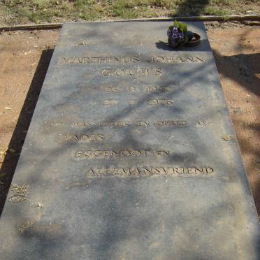 GOUWS Marthinus Johann 1942-1976