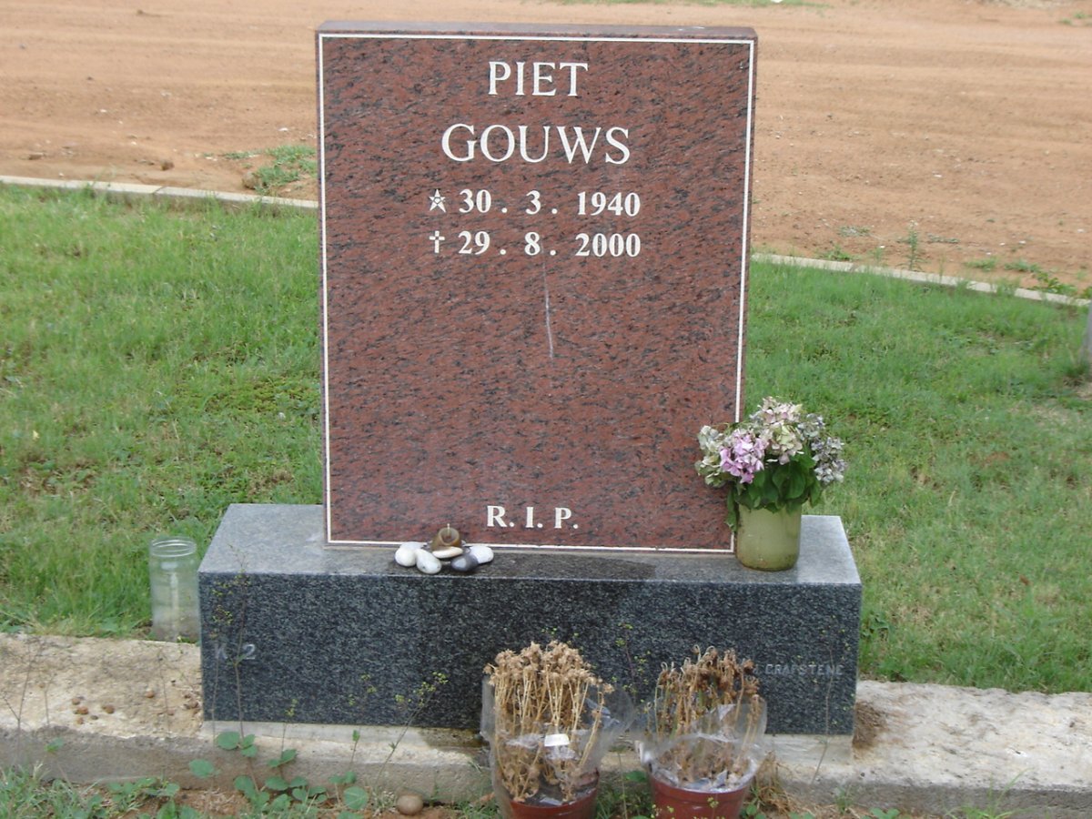 GOUWS Piet 1940-2000