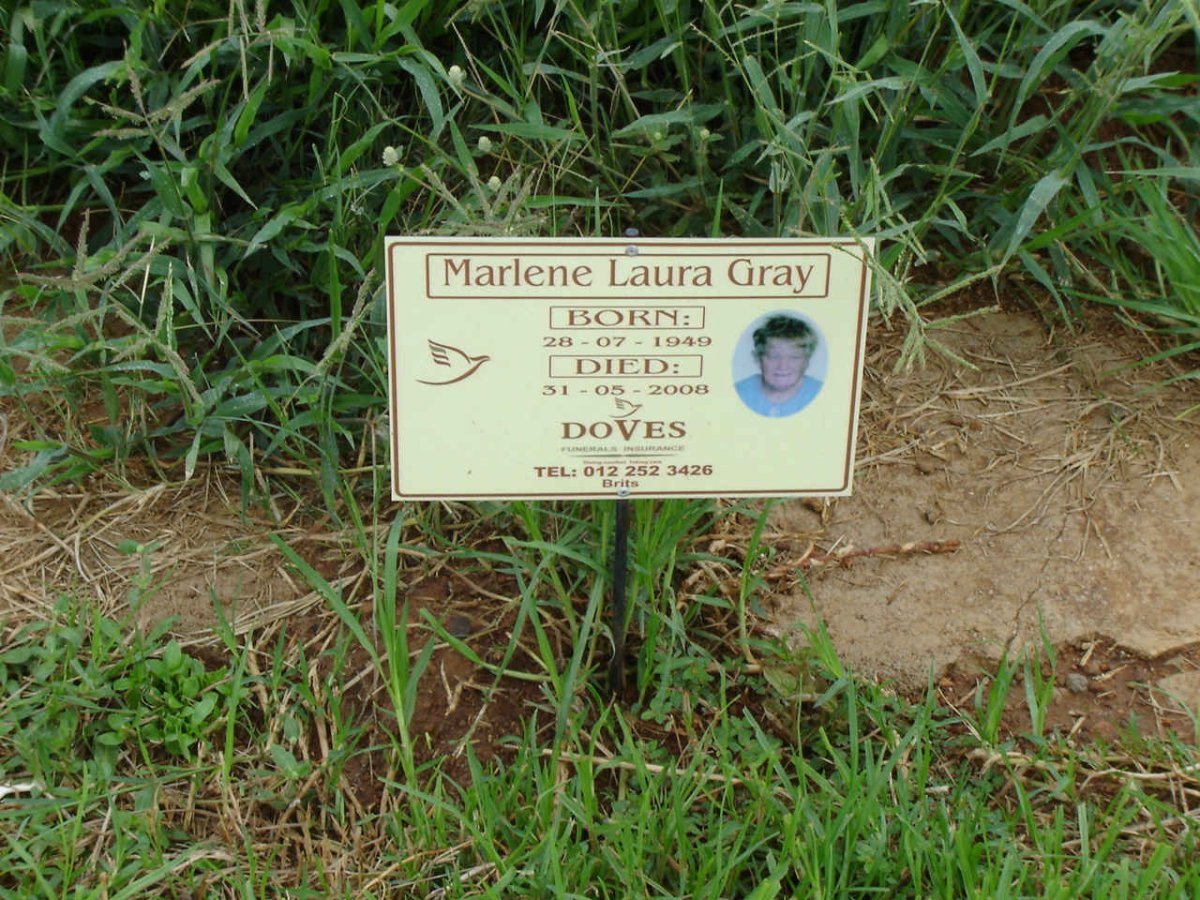 GRAY Marlene Laura 1949-2008