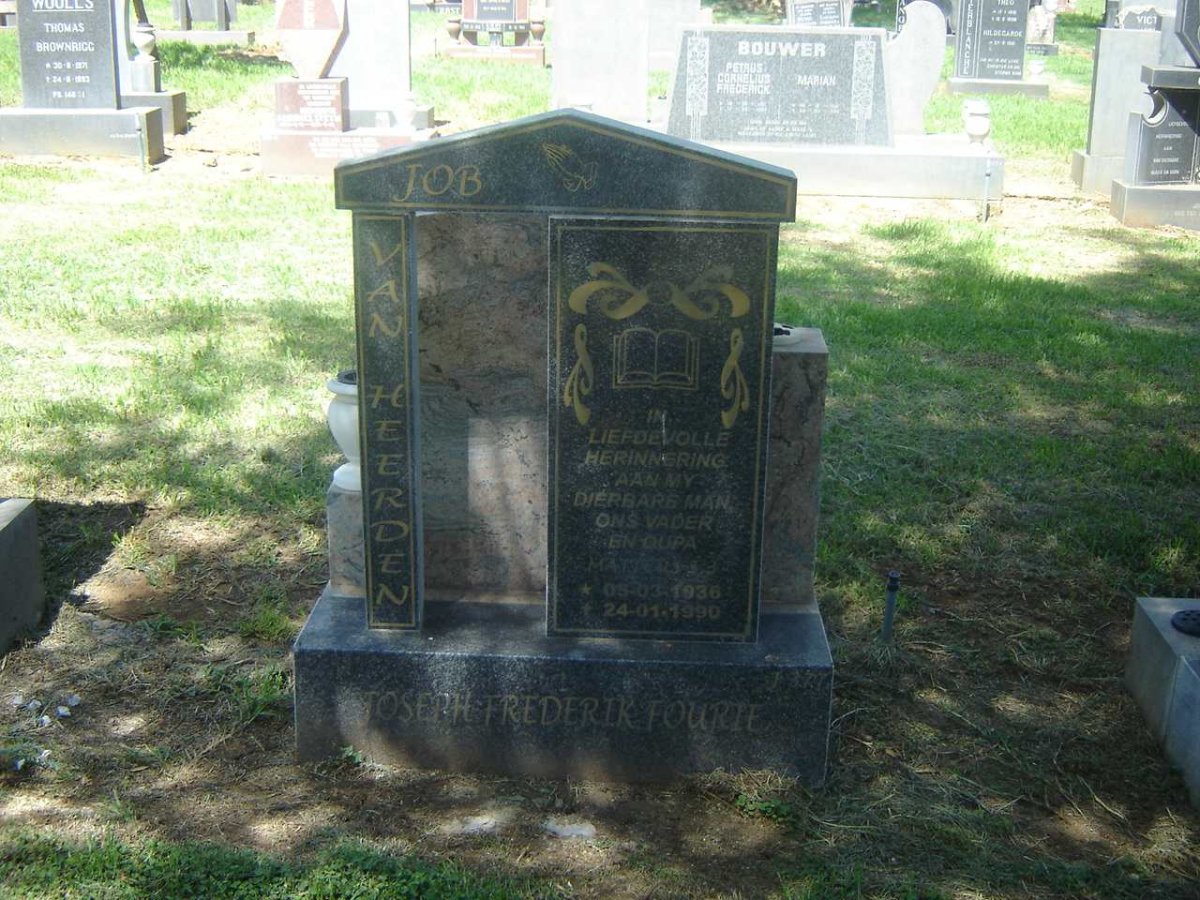 HEERDEN Joseph Frederik Fourie, van 1936-1990