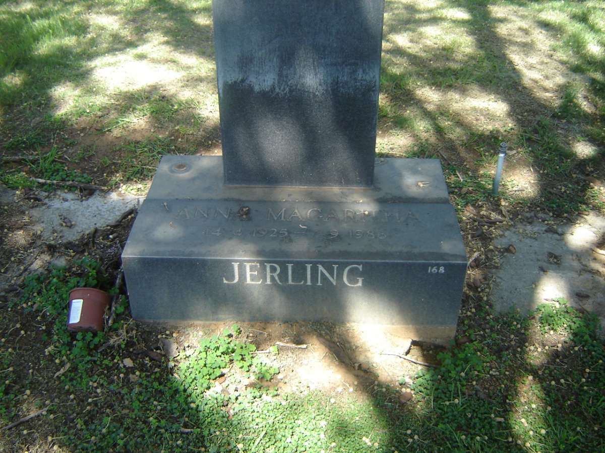 JERLING Anna Magaretha 1925-1986