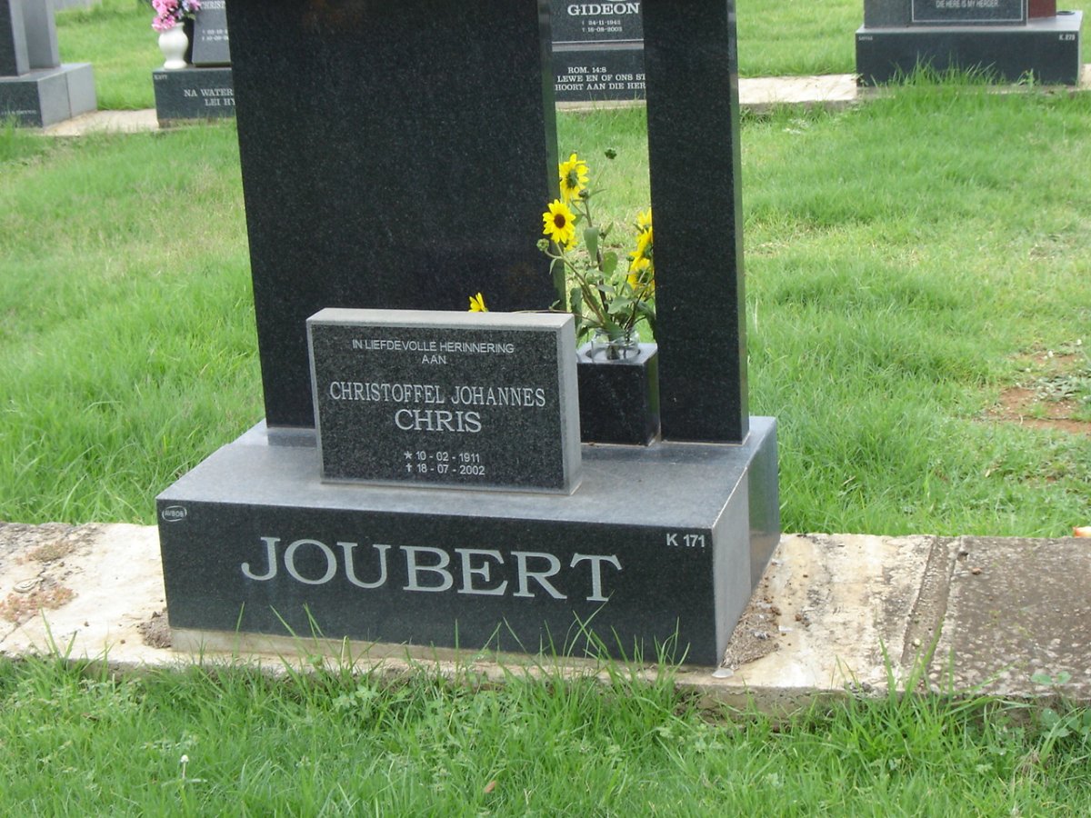 JOUBERT Christoffel Johannes 1911-2002