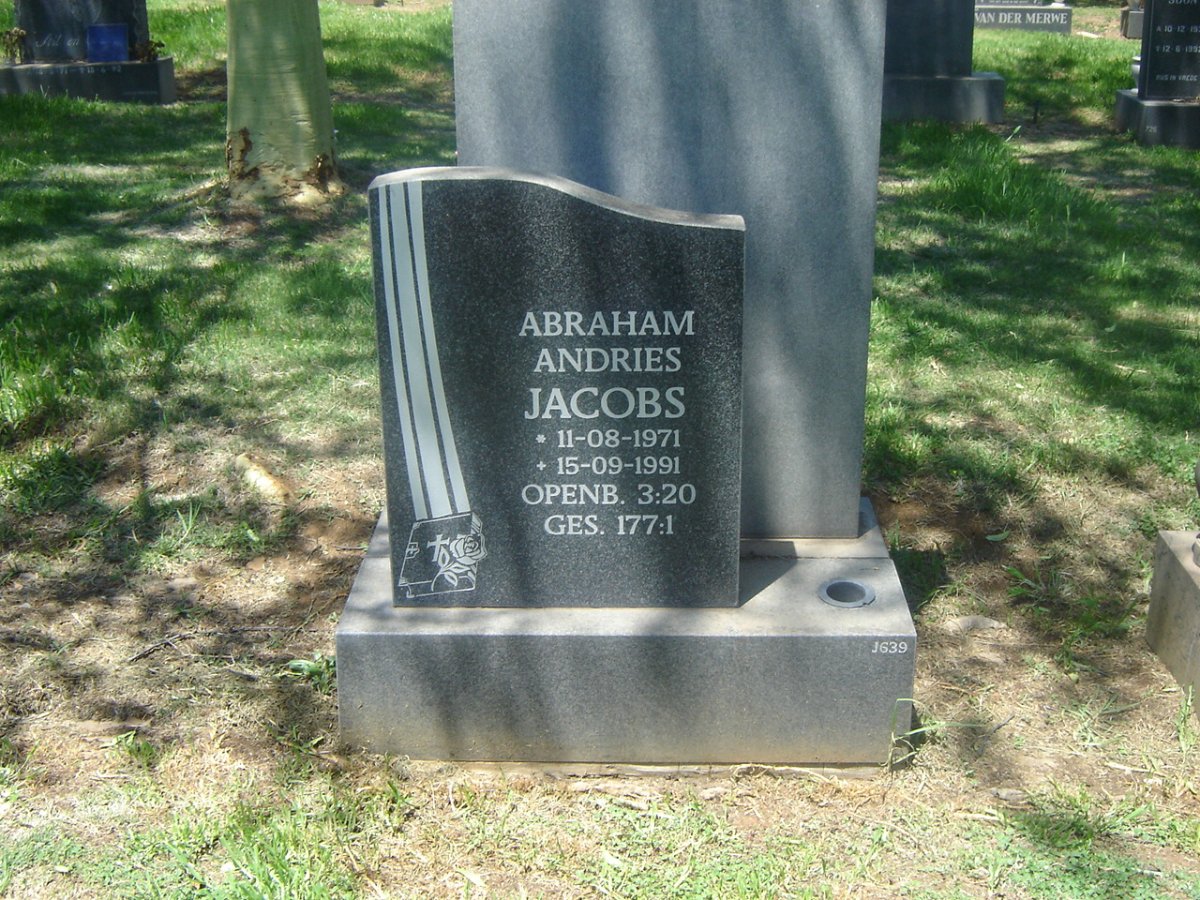 JACOBS Abraham Andries 1971-1991