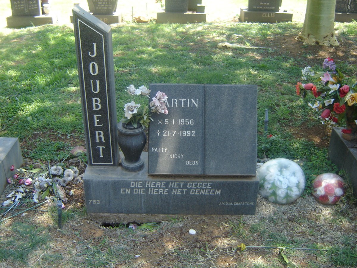 JOUBERT Martin 1956-1992