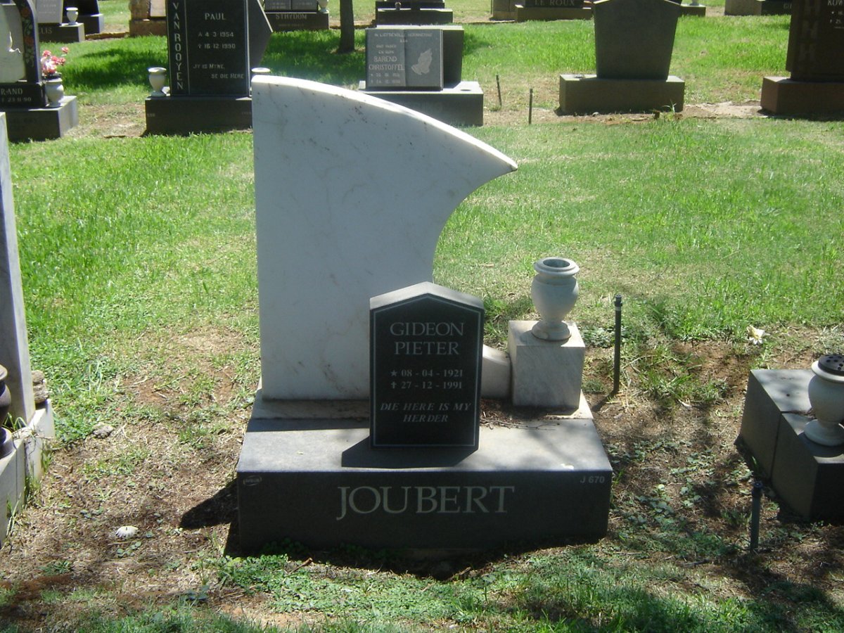 JOUBERT Gideon Pieter 1921-1991