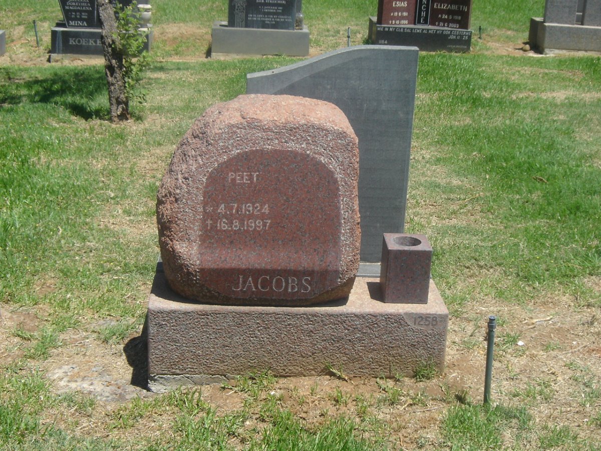 JACOBS Peet 1924-1997
