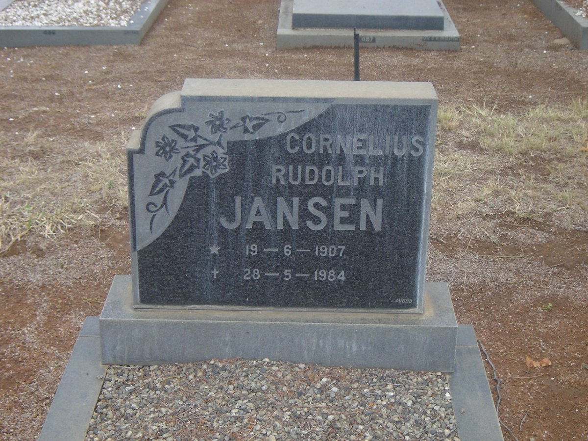 JANSEN Cornelius Rudolph 1907-1984
