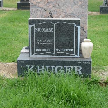 KRUGER Nicolaas 1927-2002