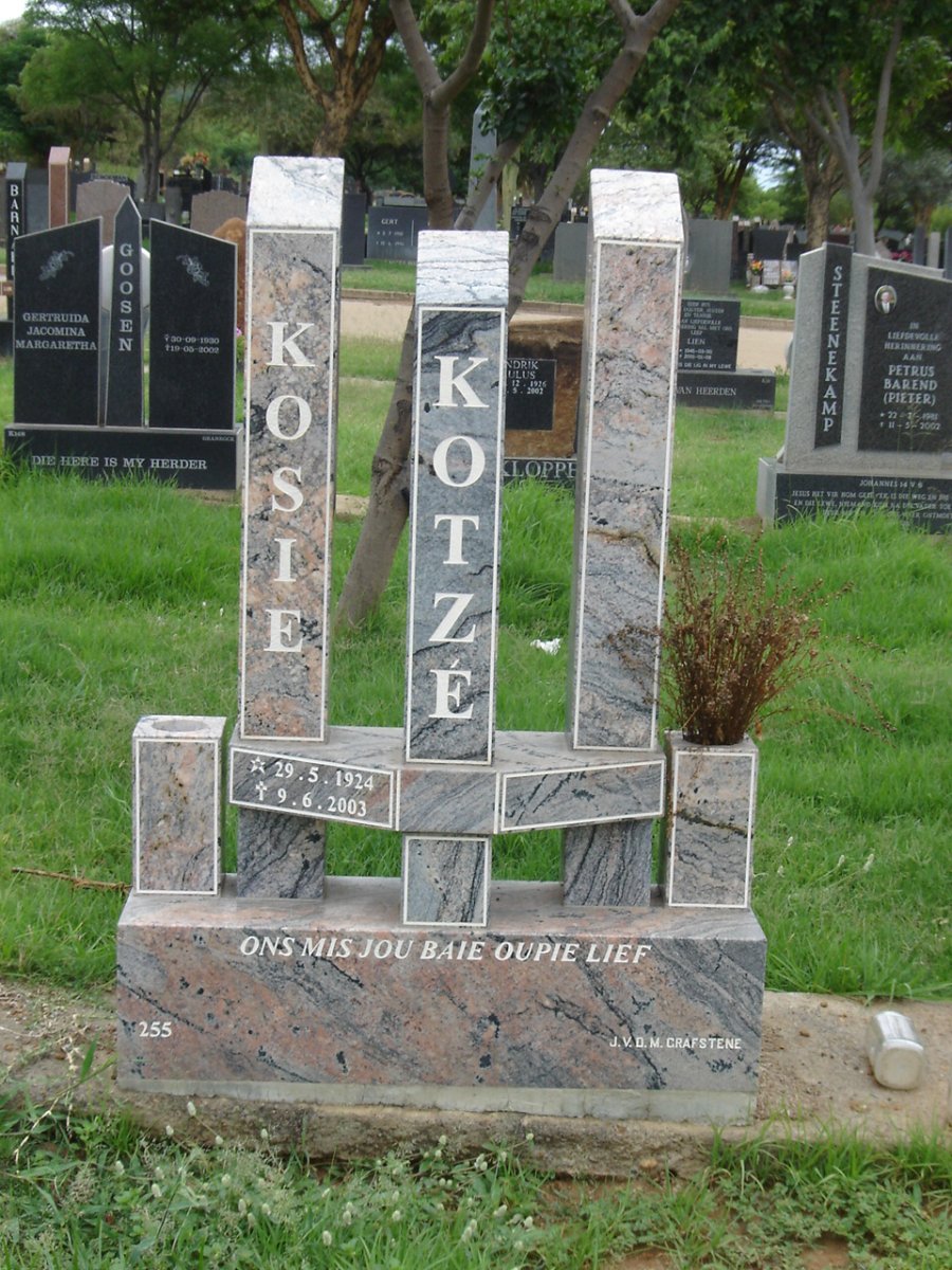 KOTZE Kosie 1924-2003