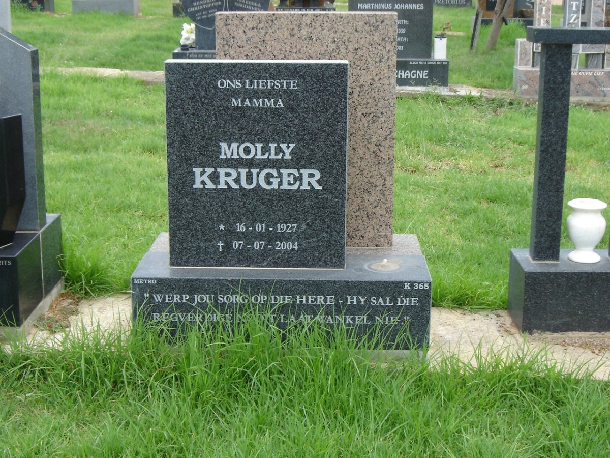 KRUGER Molly 1927-2004