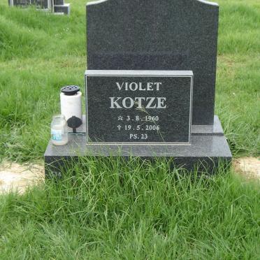 KOTZE Violet 1960-2006