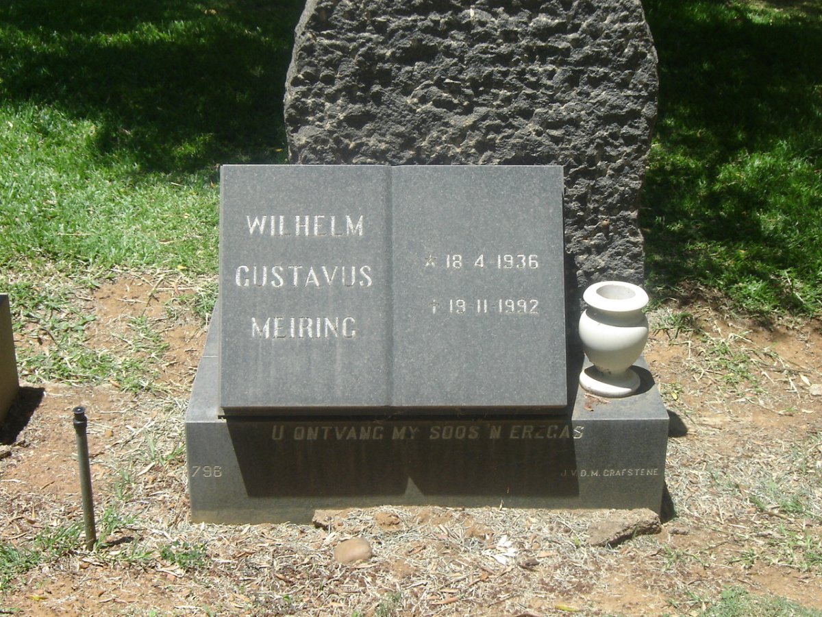MEIRING Wilhelm Gustavus 1936-1992