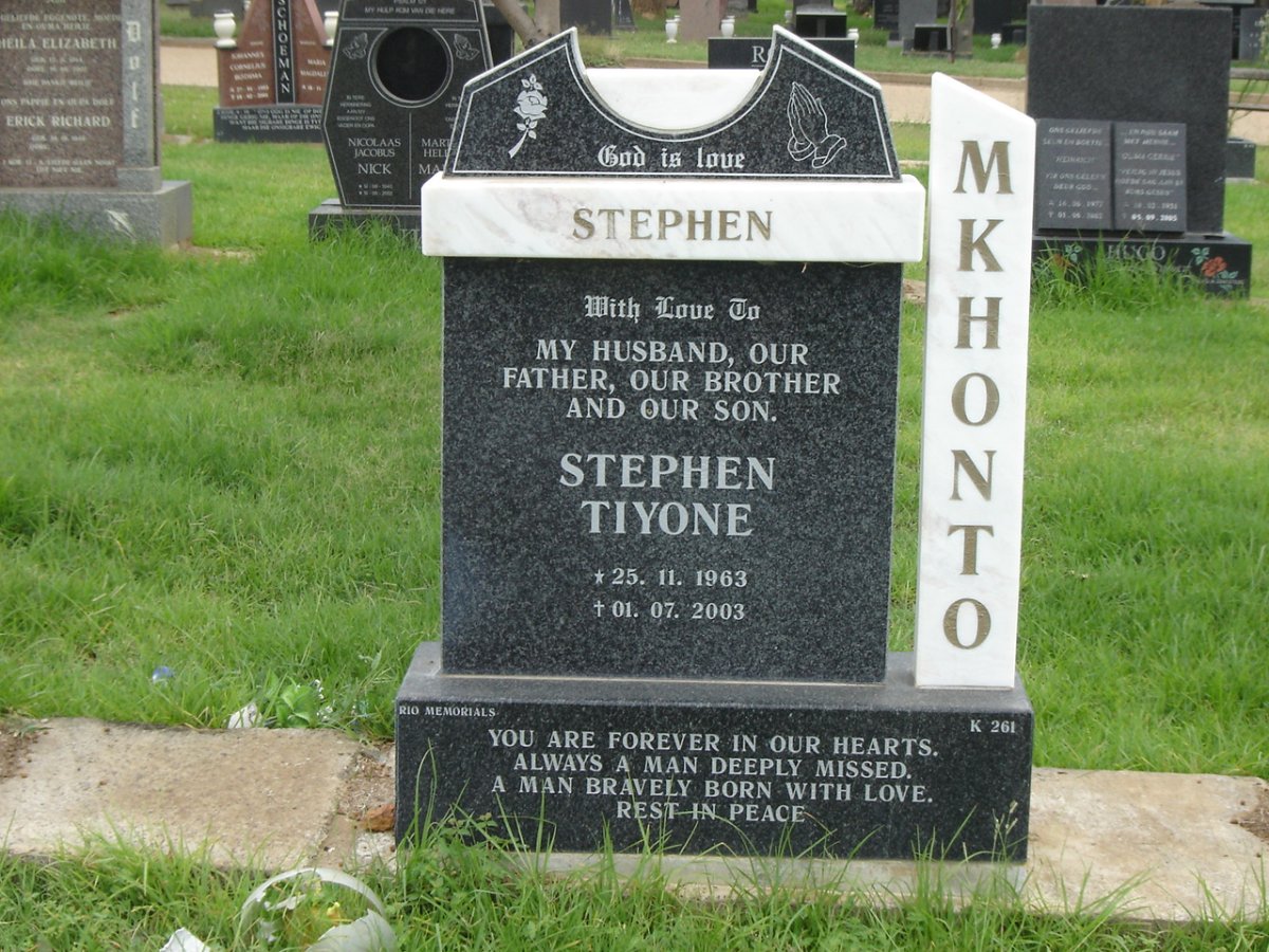 MKHONTO Stephen Tiyone 1963-2003