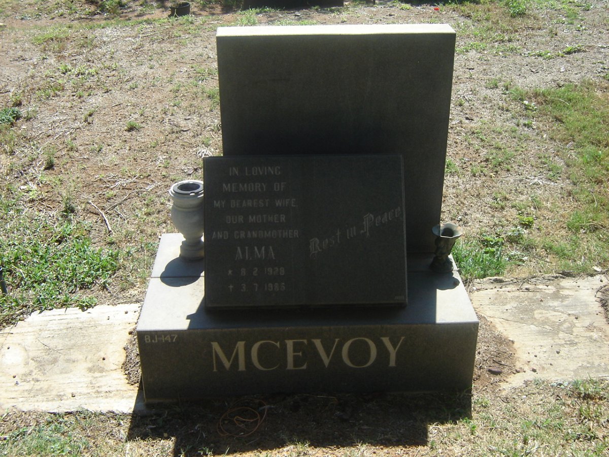 MCEVOY Alma 1928-1986