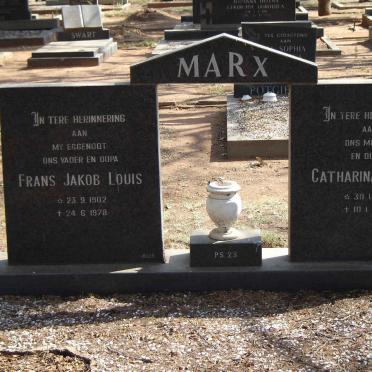 MARX Frans Jakob Louis 1902-1978 & Catharina Helena 1913-1994