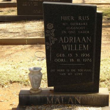 MALAN Adriaan Willem 1936-1976