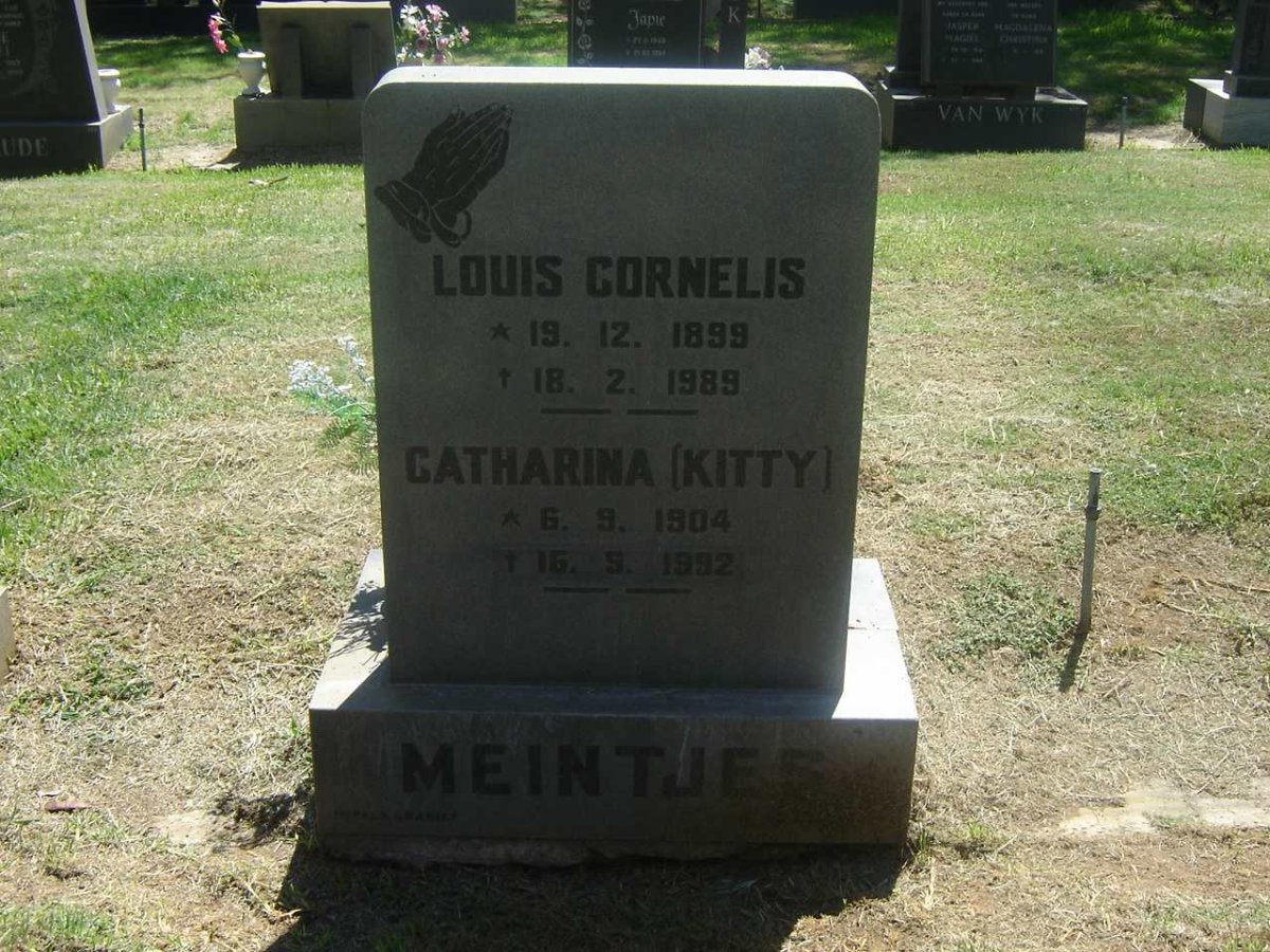 MEINTJES Louis Cornelis 1899-1989 &amp; Catharina 1904-1992