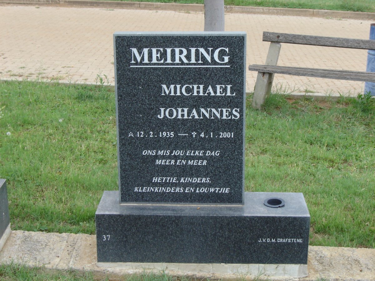 MEIRING Michael Johannes 1935-2001