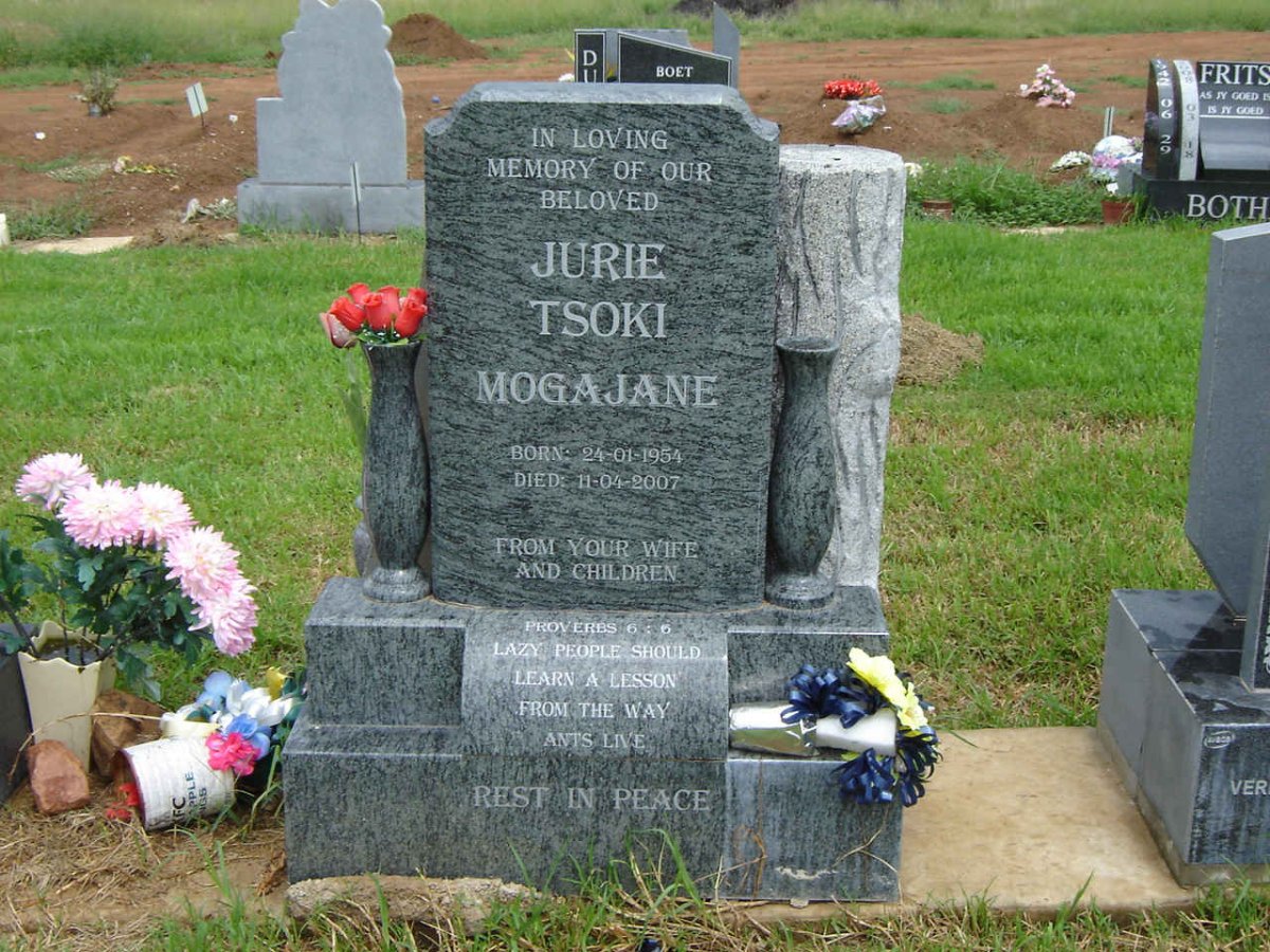 MOGAJANE Jurie Tsoki 1954-2007