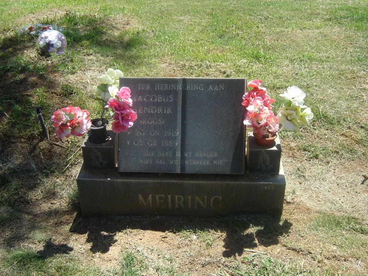 MEIRING Jacobus Hendrik 1919-1989