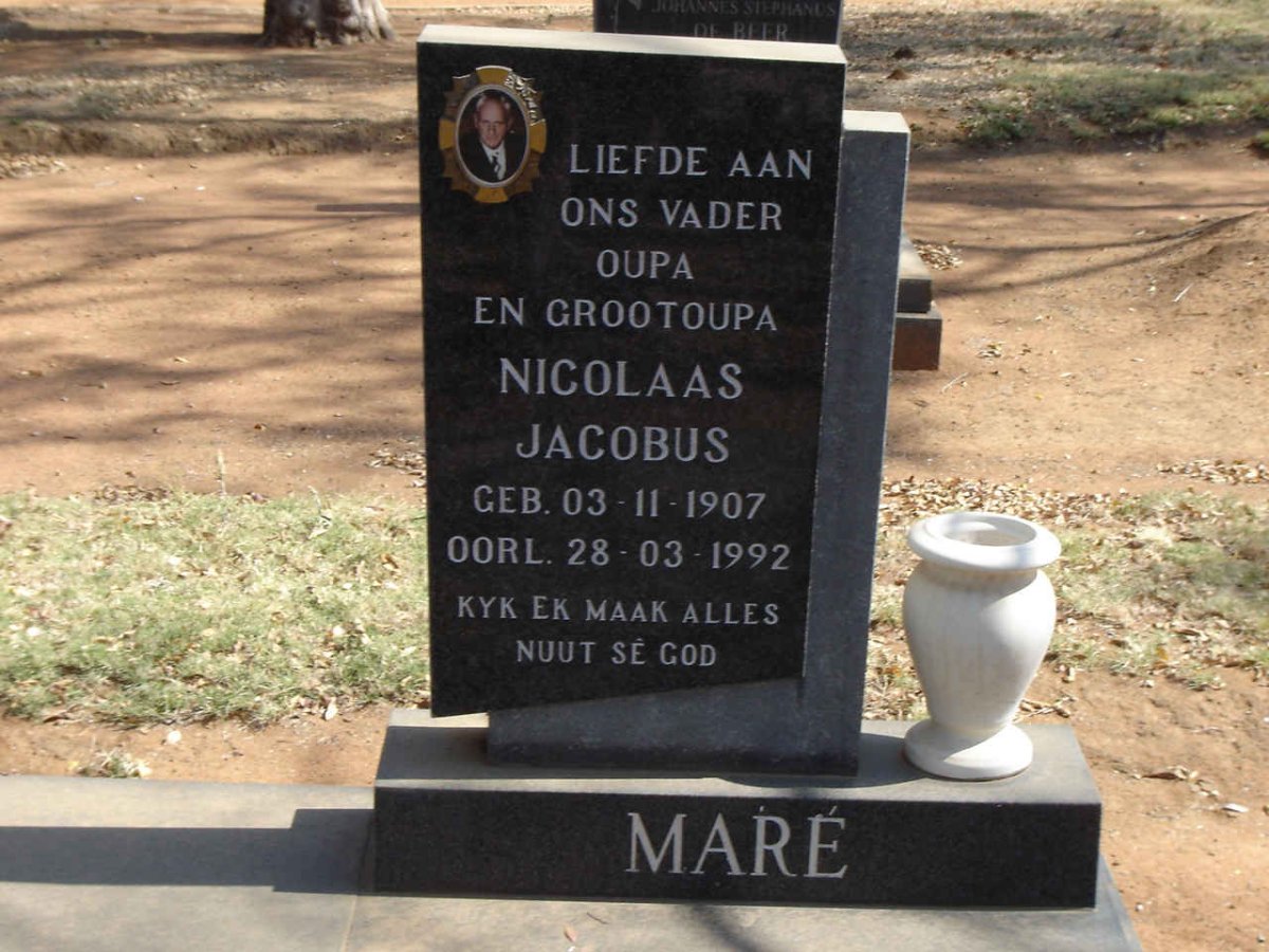 MARE Nicolaas Jacobus