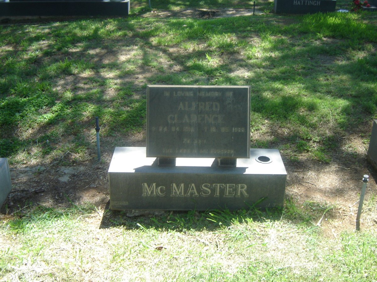 McMASTER Alfred Clarence ??-??